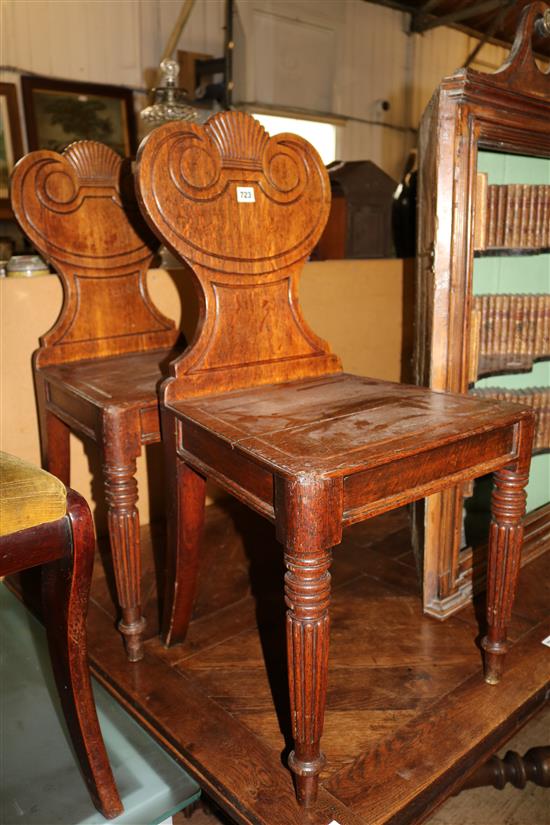 Pr Gillows hall chairs